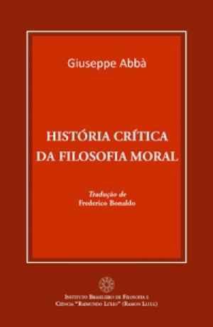 HISTÓRIA CRÍTICA DA FILOSOFIA MORAL